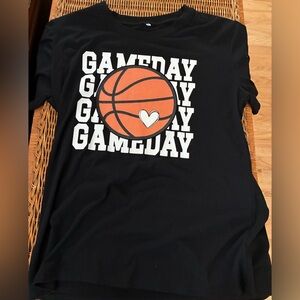 Black Gameday Basketball T-Shirt